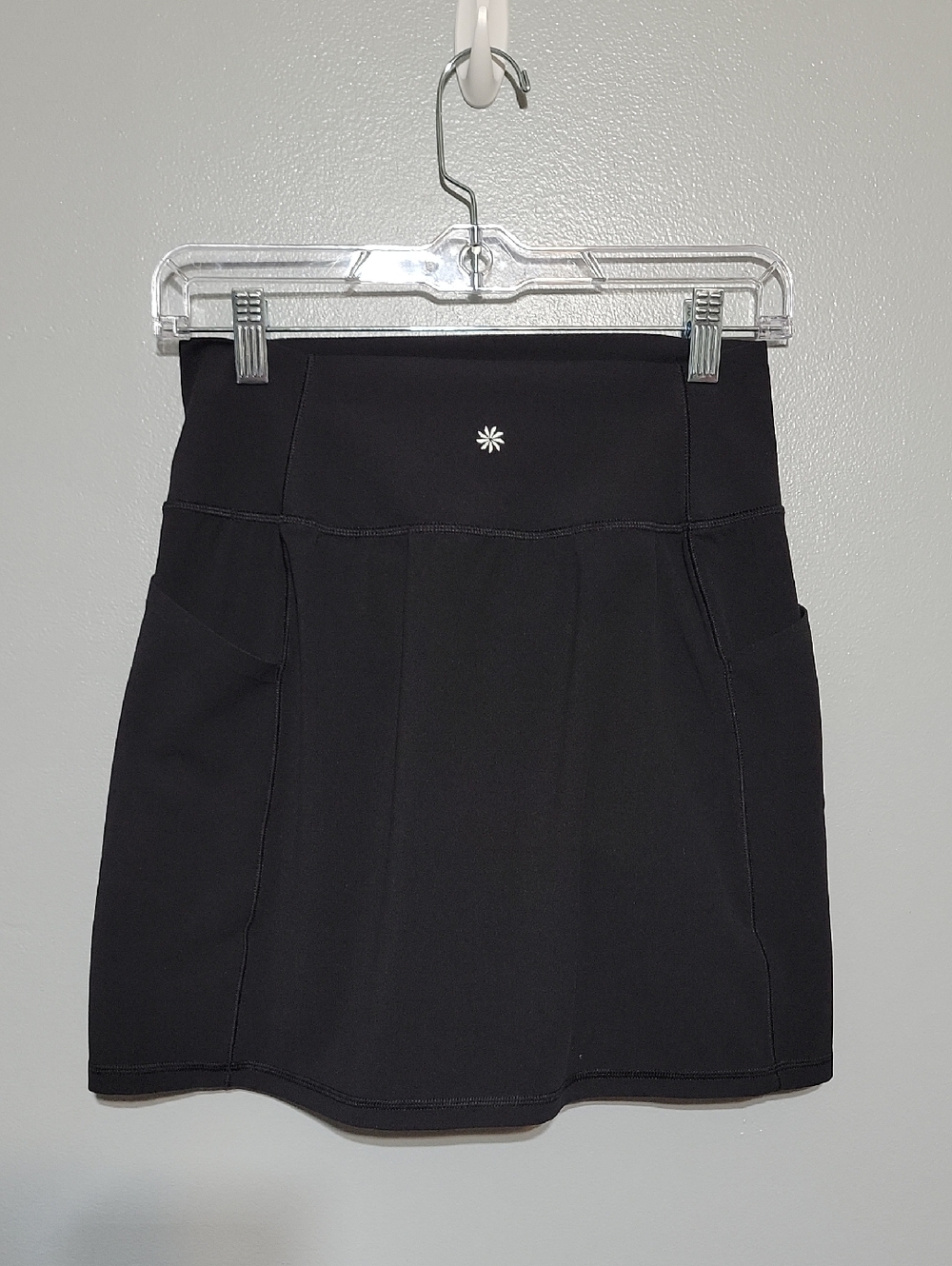 Athleta Womens Salutation Stash High Rise Black Skort Tennis Golf Atheisure S XS - Picture 3 of 9